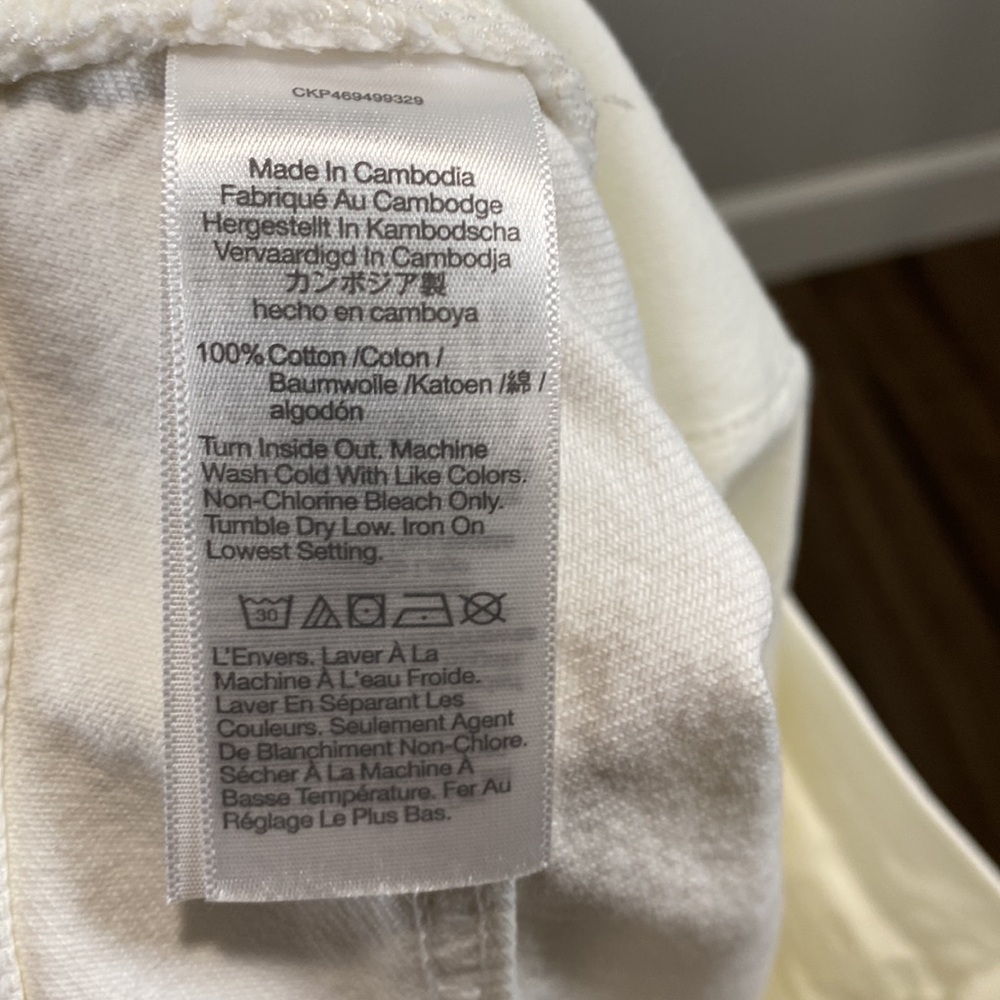 Madewell baggy straight white distressed - Picture 4 of 8